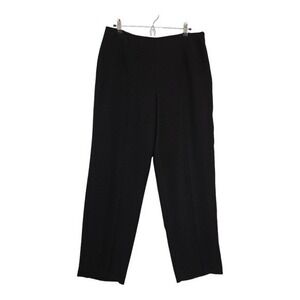 Talbots Womans Black Trouser Pant 14 Smooth Waist Straight‎ Leg Career Office